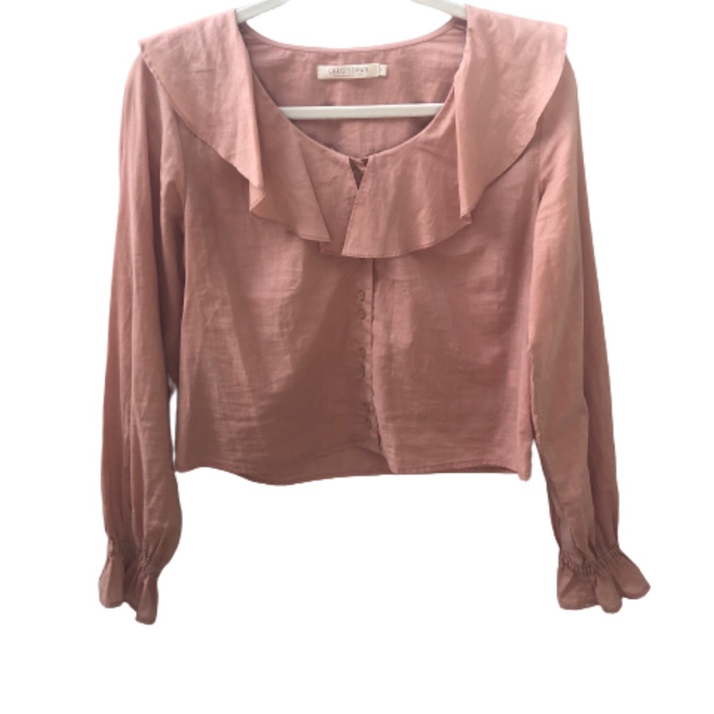 Christy Dawn Rose Pink Fleur Deadstock Blouse S - RESERVED for Barbier3